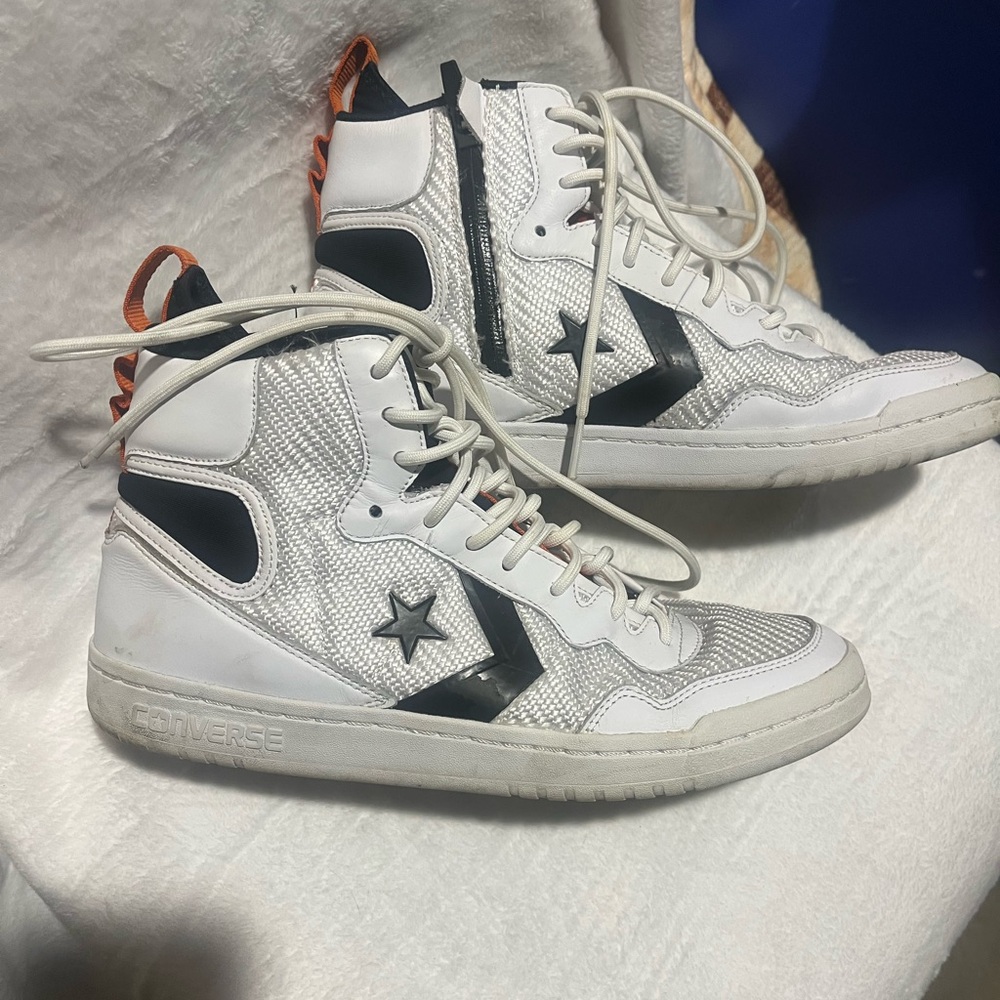 Converse Fastbreak High White Campfire Orange vintage used men’s 10.5